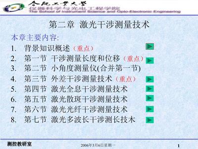 激光干涉測量技術(shù) 原理、應(yīng)用與服務(wù)支持